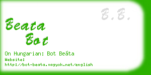 beata bot business card